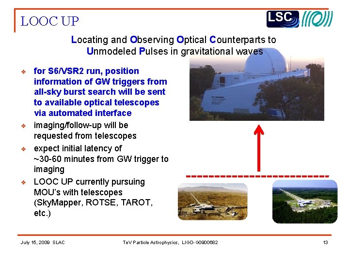 LOOC UP Locating and Observing Optical Counterparts to Unmodeled Pulses in gravitational waves v