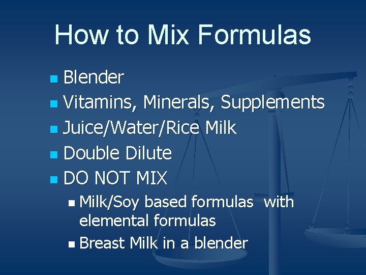 How to Mix Formulas Blender n Vitamins, Minerals, Supplements n Juice/Water/Rice Milk n Double