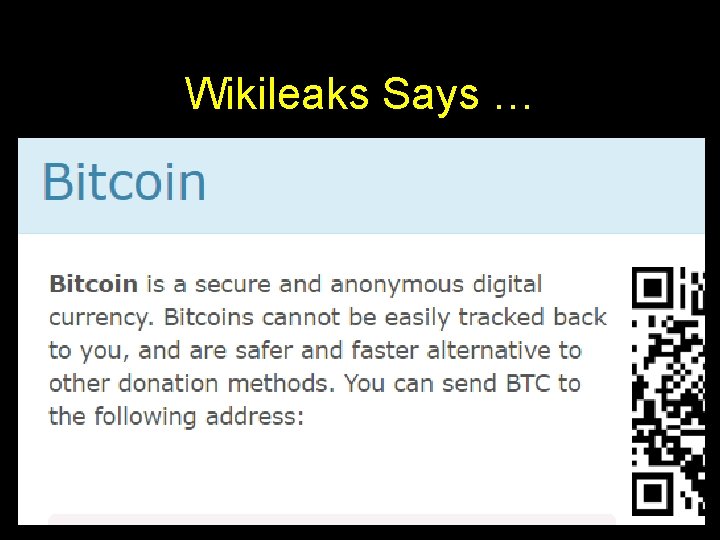 Wikileaks Says … 2 Wikileaks Says … 2