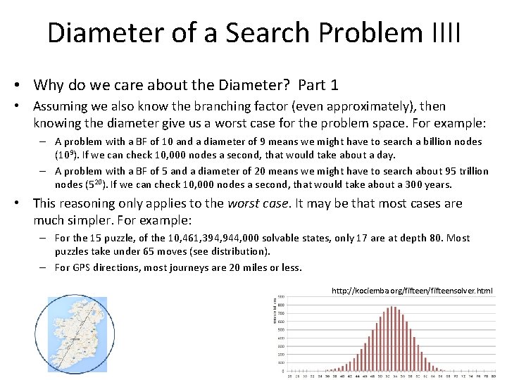 Diameter of a Search Problem IIII • Why do we care about the Diameter?