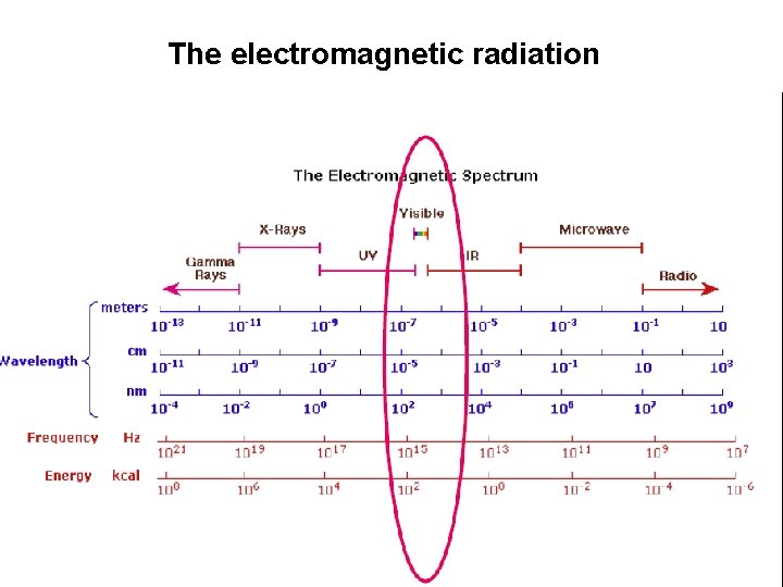 The electromagnetic radiation 