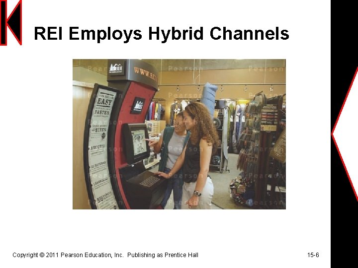 REI Employs Hybrid Channels Copyright © 2011 Pearson Education, Inc. Publishing as Prentice Hall REI Employs Hybrid Channels Copyright © 2011 Pearson Education, Inc. Publishing as Prentice Hall