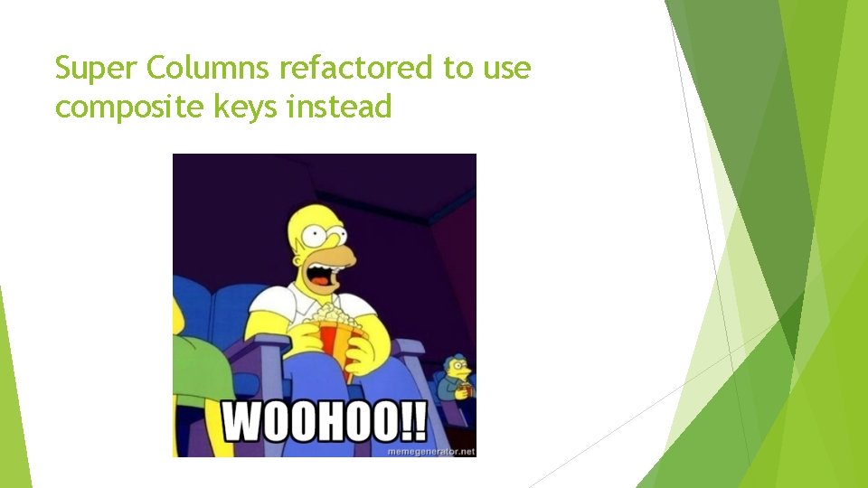 Super Columns refactored to use composite keys instead 