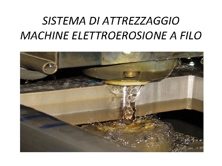 SISTEMA DI ATTREZZAGGIO MACHINE ELETTROEROSIONE A FILO 