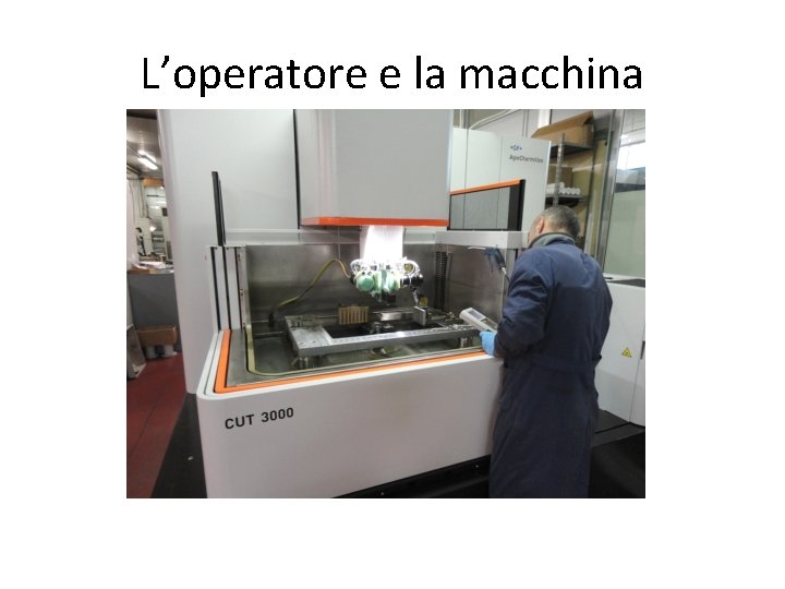 L’operatore e la macchina 