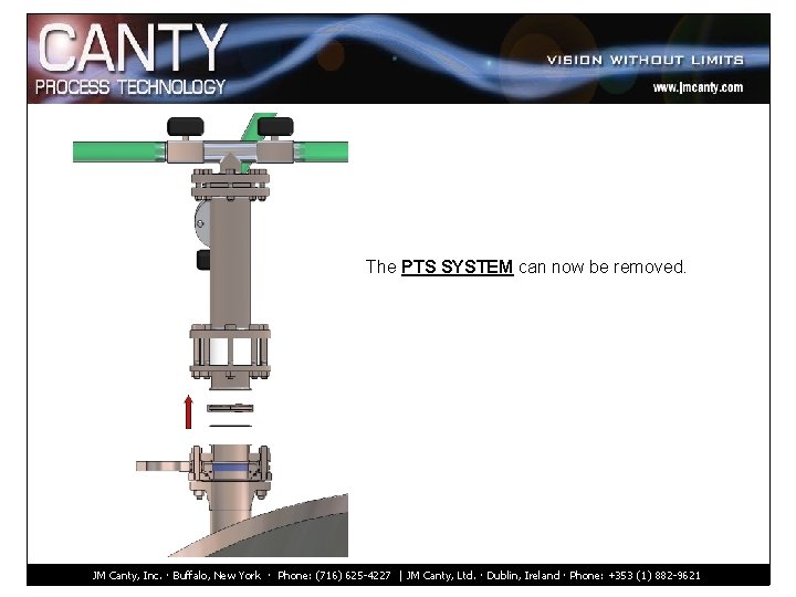 The PTS SYSTEM can now be removed. JM Canty, Inc. · Buffalo, New York