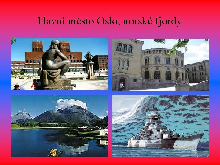 hlavní město Oslo, norské fjordy hlavní město Oslo, norské fjordy