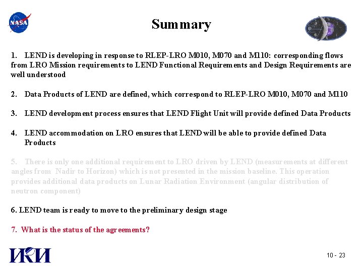 LRO System Requirements Review Lunar Exploration Neutron Detector