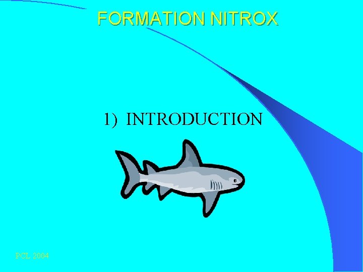 FORMATION NITROX 1) INTRODUCTION PCL 2004 
