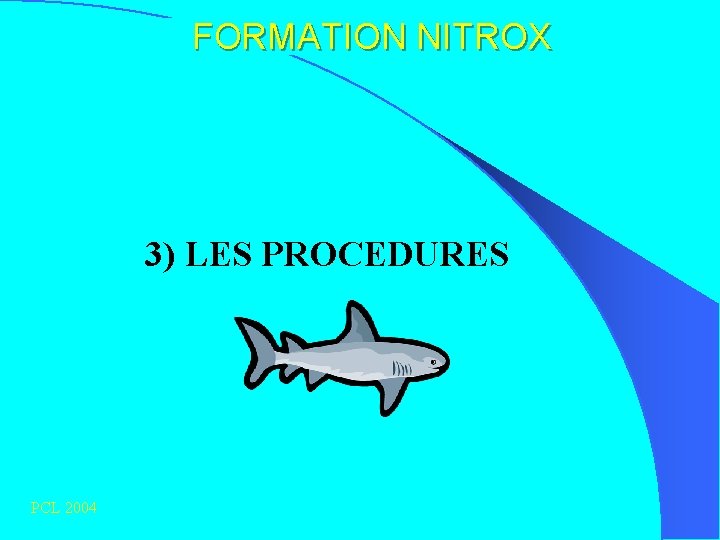 FORMATION NITROX 3) LES PROCEDURES PCL 2004 