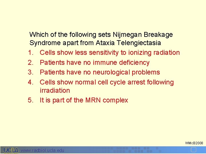 Which of the following sets Nijmegan Breakage Syndrome apart from Ataxia Telengiectasia 1. Cells