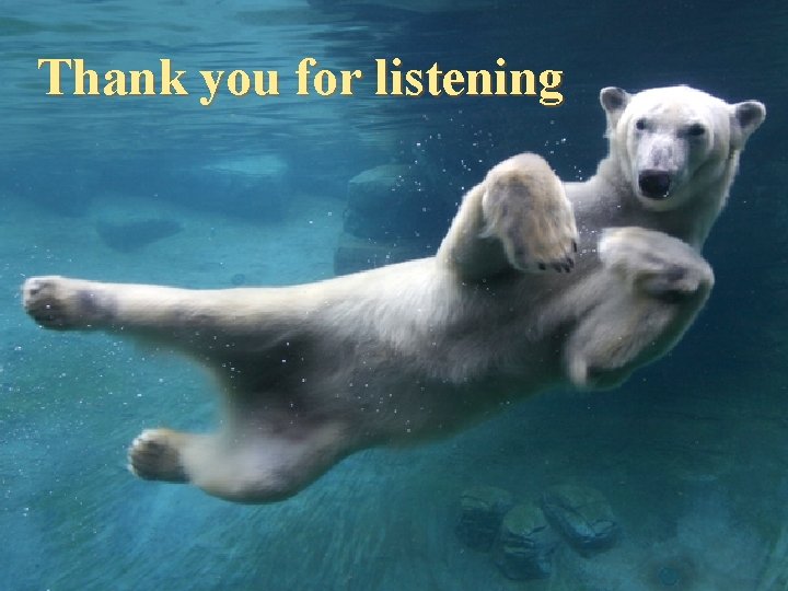 Thank you for listening 