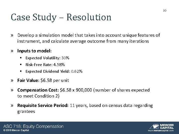 Case Study – Resolution » Develop a simulation model that takes into account unique Case Study – Resolution » Develop a simulation model that takes into account unique
