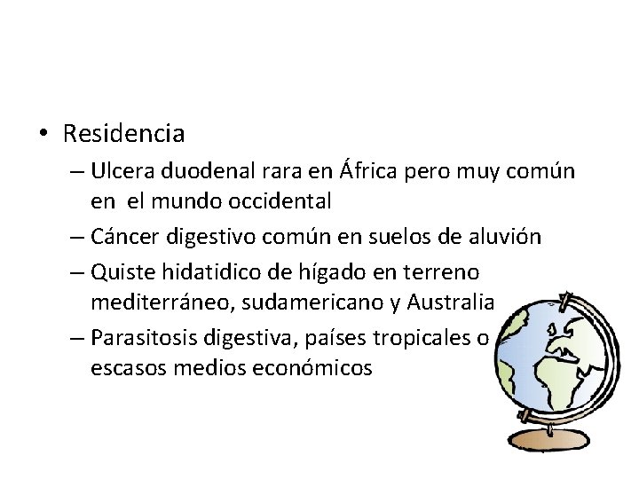  • Residencia – Ulcera duodenal rara en África pero muy común en el