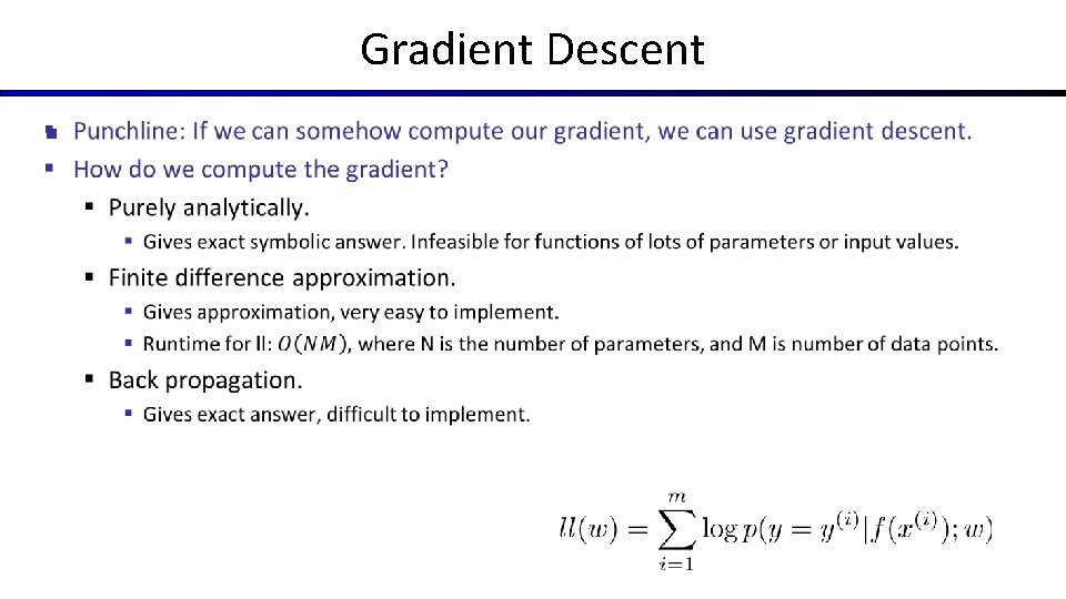 Gradient Descent § 