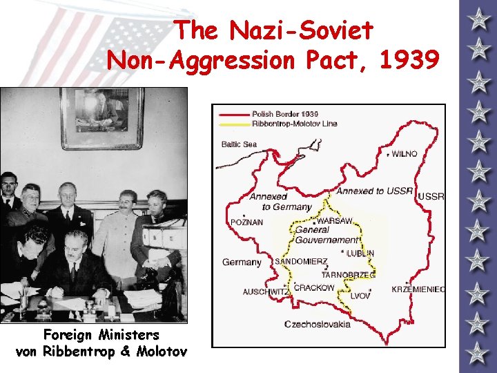 The Nazi-Soviet Non-Aggression Pact, 1939 Foreign Ministers von Ribbentrop & Molotov 