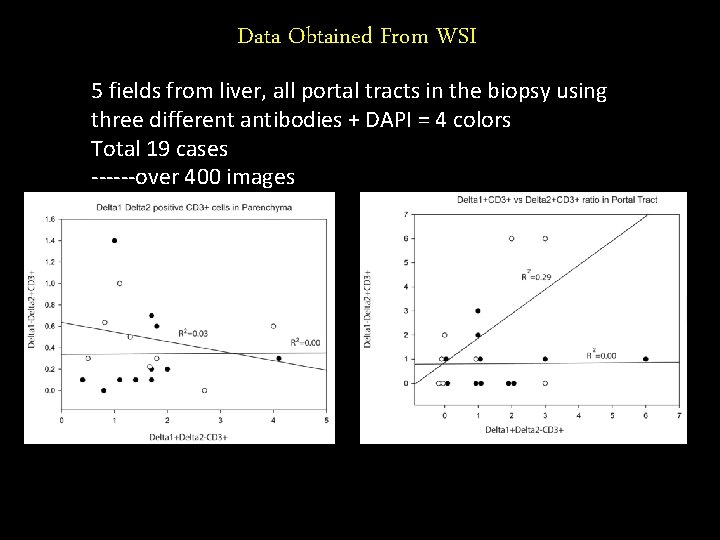 Data Obtained From WSI 5 fields from liver, all portal tracts in the biopsy