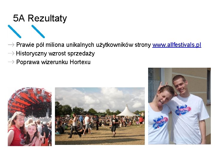 5 A Rezultaty Prawie pół miliona unikalnych użytkowników strony www. allfestivals. pl Historyczny wzrost
