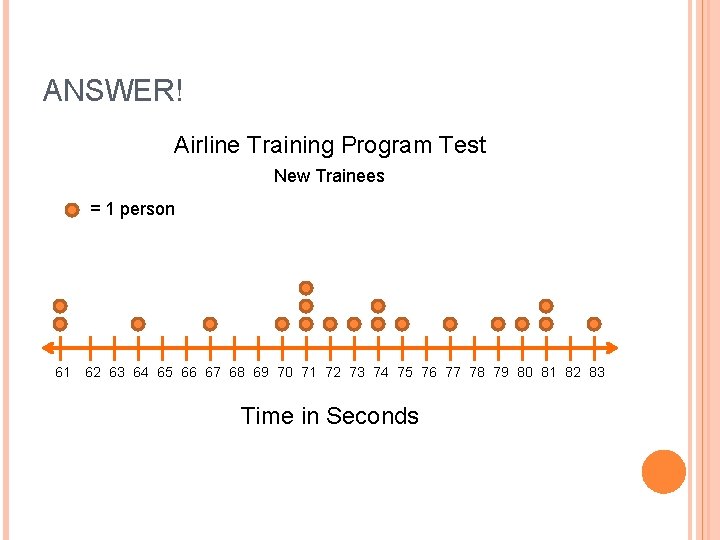 ANSWER! Airline Training Program Test New Trainees = 1 person 61 62 63 64