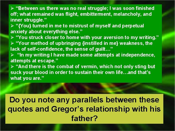 Ø “Between us there was no real struggle; I was soon finished off; what