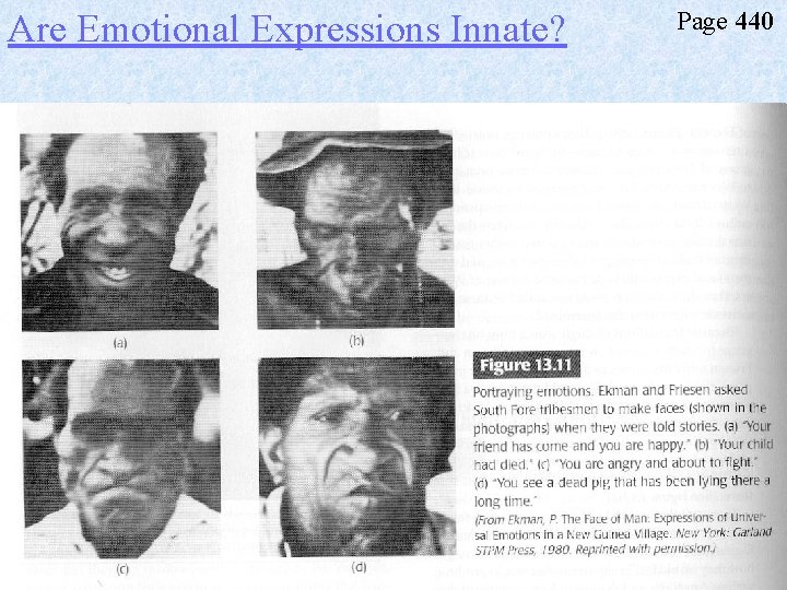 Are Emotional Expressions Innate? Page 440 