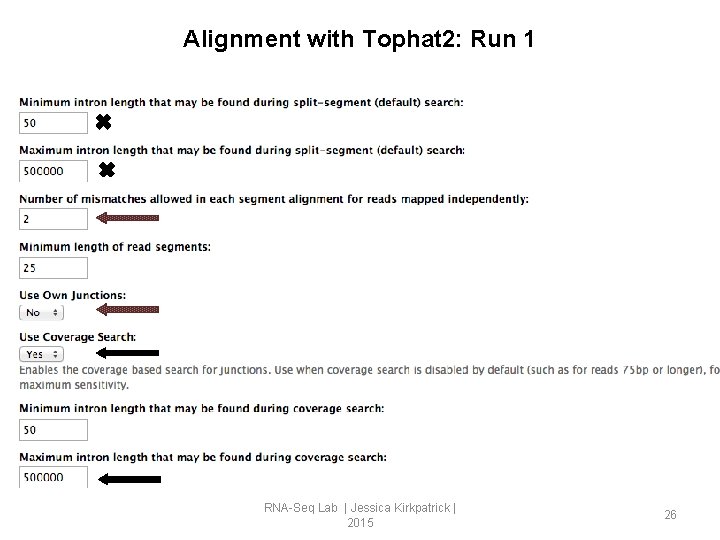 Alignment with Tophat 2: Run 1 RNA-Seq Lab | Jessica Kirkpatrick | 2015 26