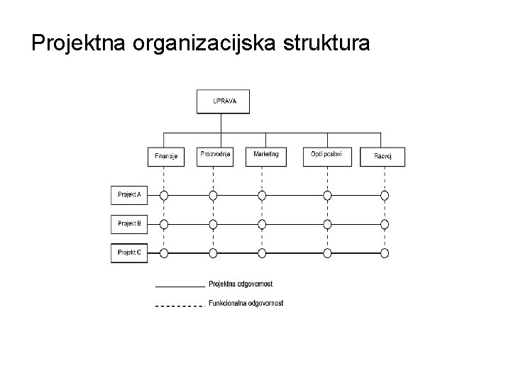 Projektna organizacijska struktura 