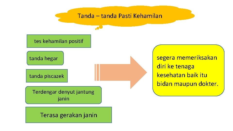 Tanda – tanda Pasti Kehamilan tes kehamilan positif tanda hegar tanda piscazek Terdengar denyut