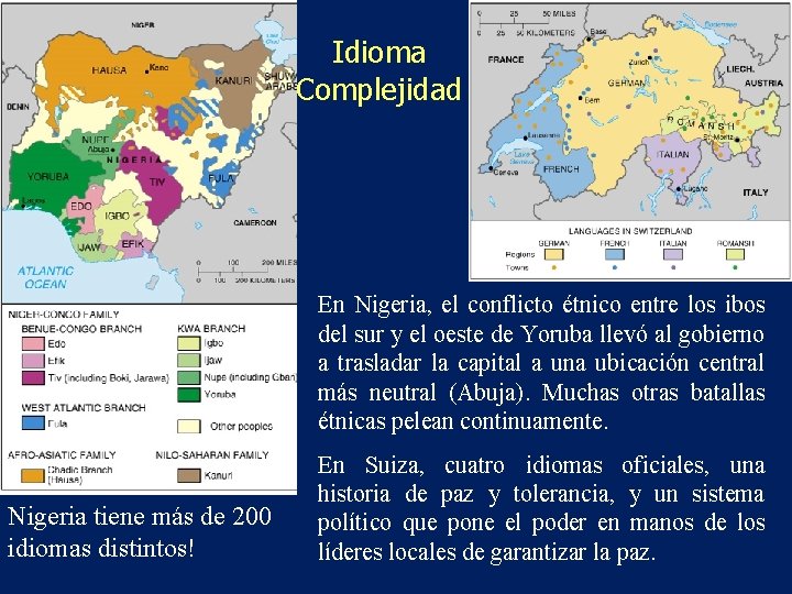 Idioma Complejidad En Nigeria, el conflicto étnico entre los ibos del sur y el