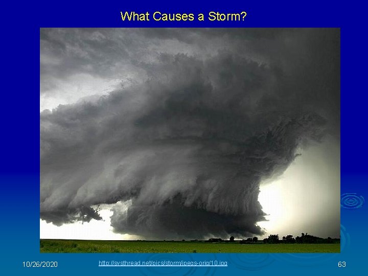 What Causes a Storm? 10/26/2020 http: //systhread. net/pics/storm/jpegs-orig/10. jpg 63 