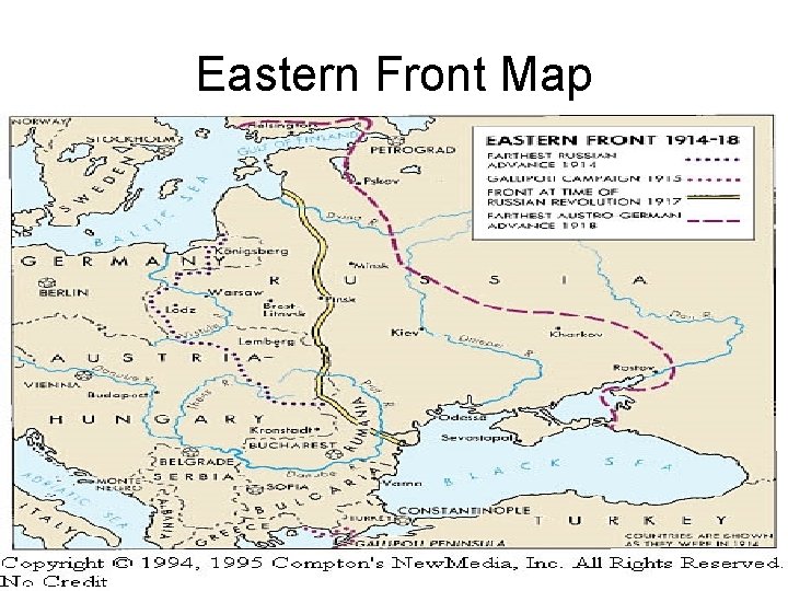 Eastern Front Map Eastern Front Map