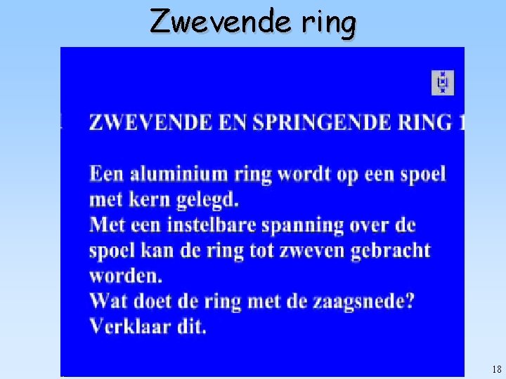 Zwevende ring 18 