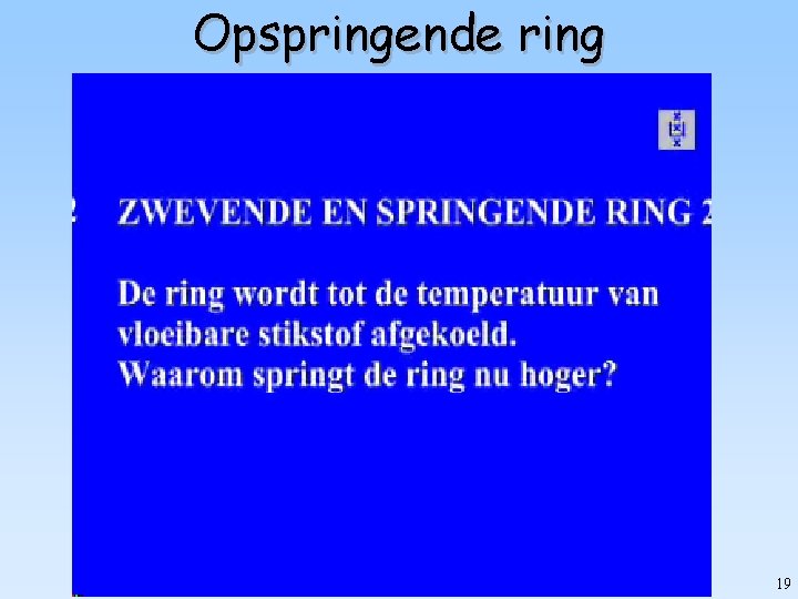 Opspringende ring 19 