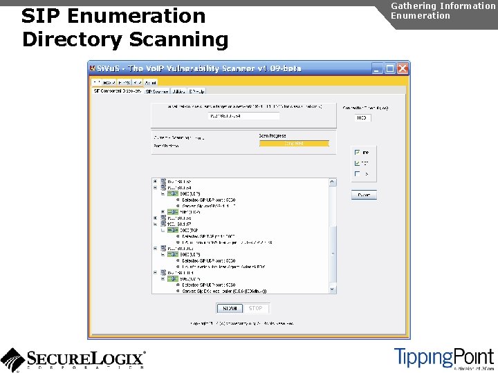 SIP Enumeration Directory Scanning Gathering Information Enumeration 