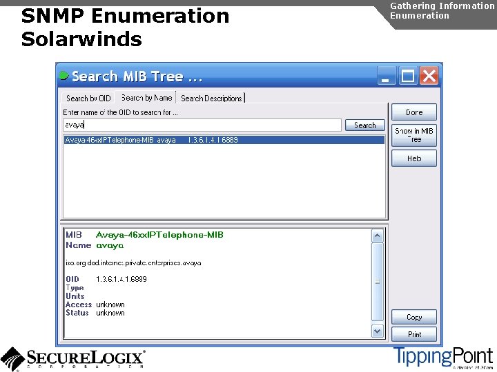 SNMP Enumeration Solarwinds Gathering Information Enumeration 