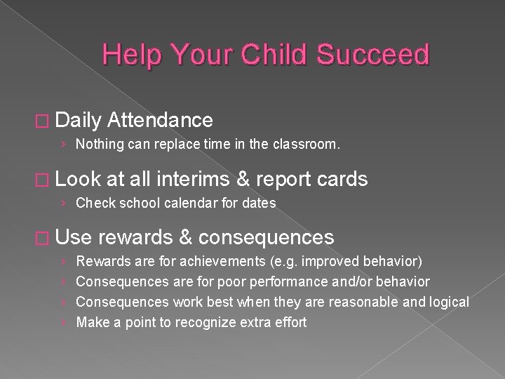 Help Your Child Succeed � Daily Attendance › Nothing can replace time in the