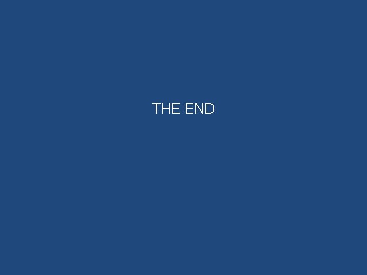 THE END 