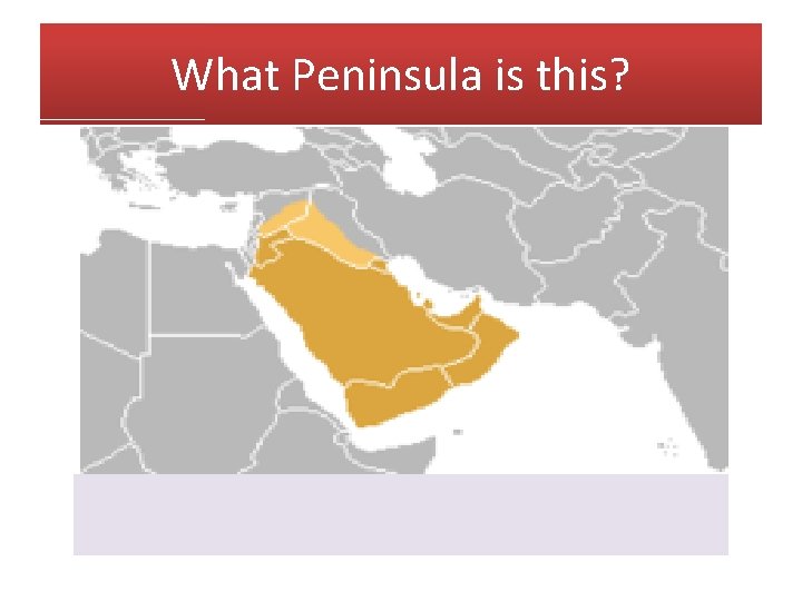 What Peninsula is this? 