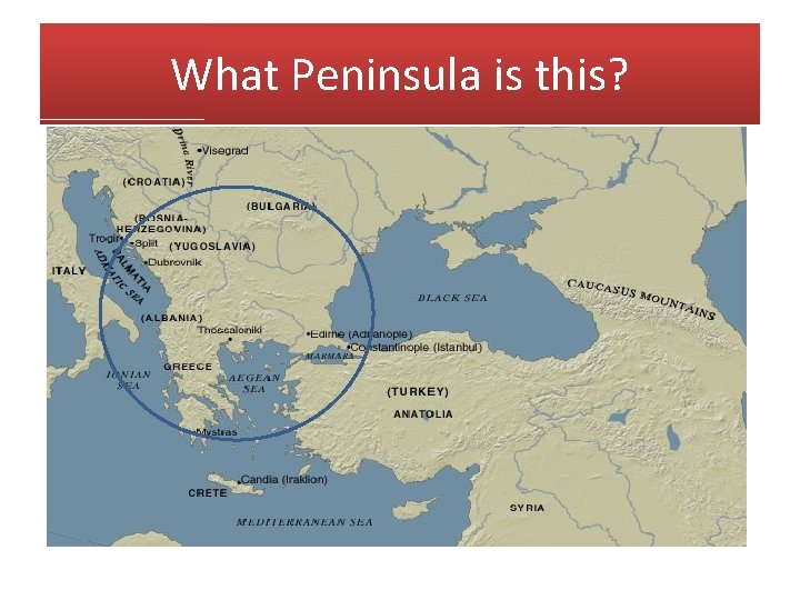 What Peninsula is this? 