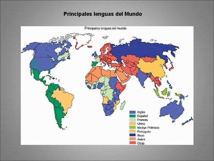 Principales lenguas del Mundo 
