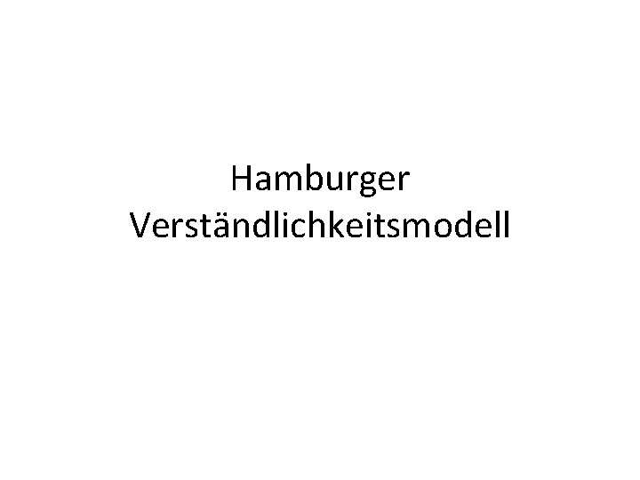 Hamburger Verständlichkeitsmodell 