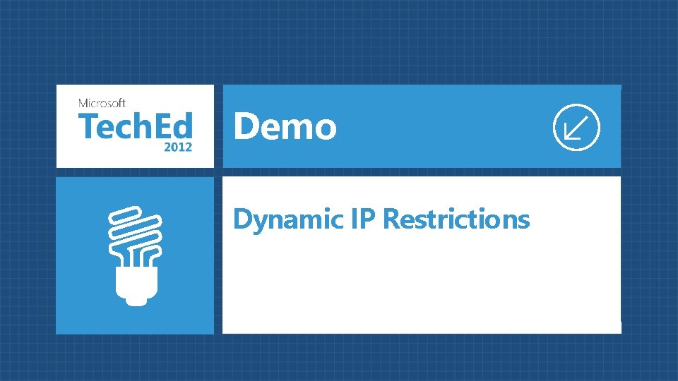 Demo Dynamic IP Restrictions 