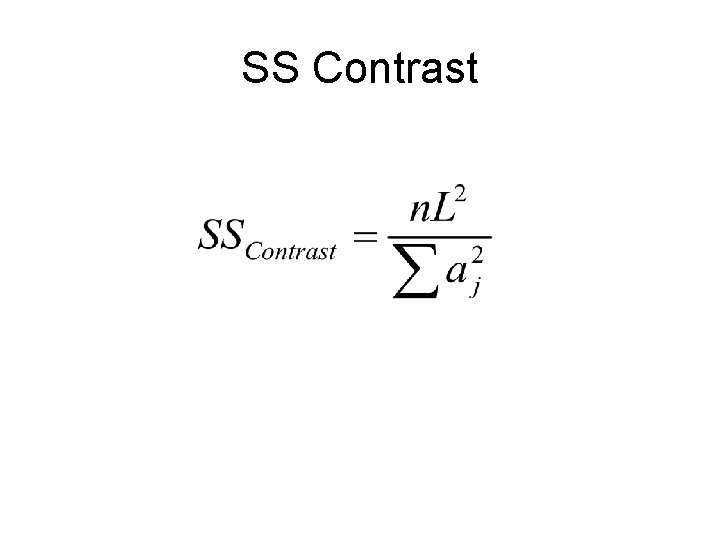 SS Contrast 