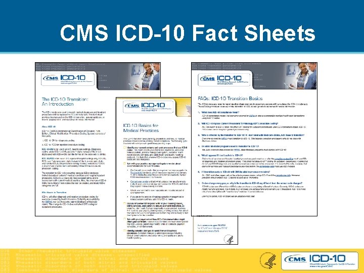 CMS ICD-10 Fact Sheets 