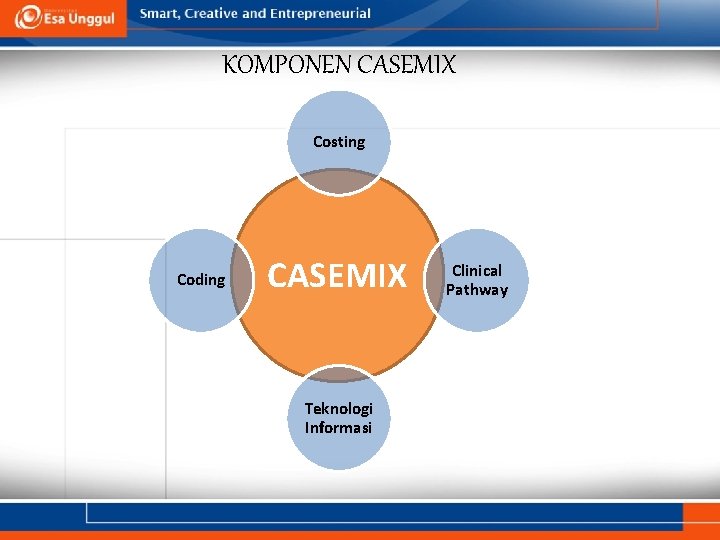 KOMPONEN CASEMIX Costing Coding CASEMIX Teknologi Informasi Clinical Pathway 