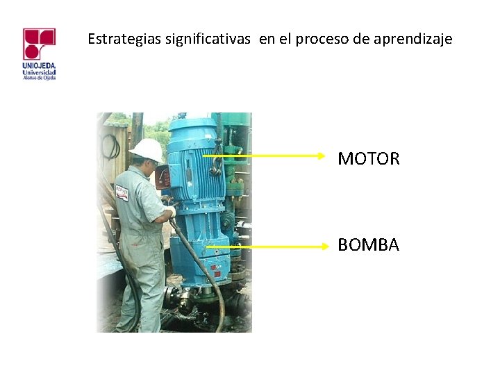 Estrategias significativas en el proceso de aprendizaje MOTOR BOMBA 