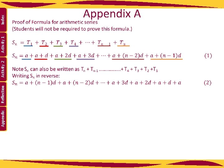 Appendix Reflection Activity 2 Activity 1 Index Appendix A 