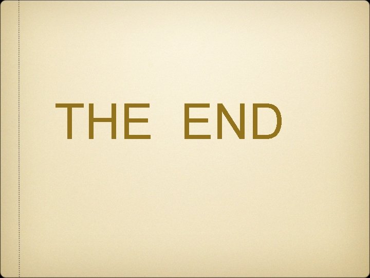 THE END 