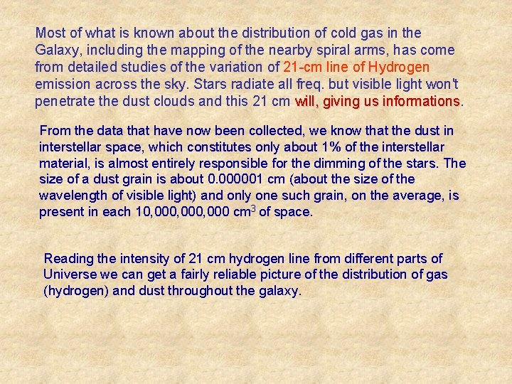 Most of what is known about the distribution of cold gas in the Galaxy,