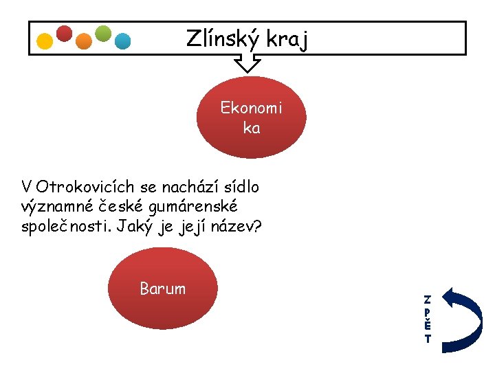 Zlínský kraj Ekonomi ka V Otrokovicích se nachází sídlo významné české gumárenské společnosti. Jaký